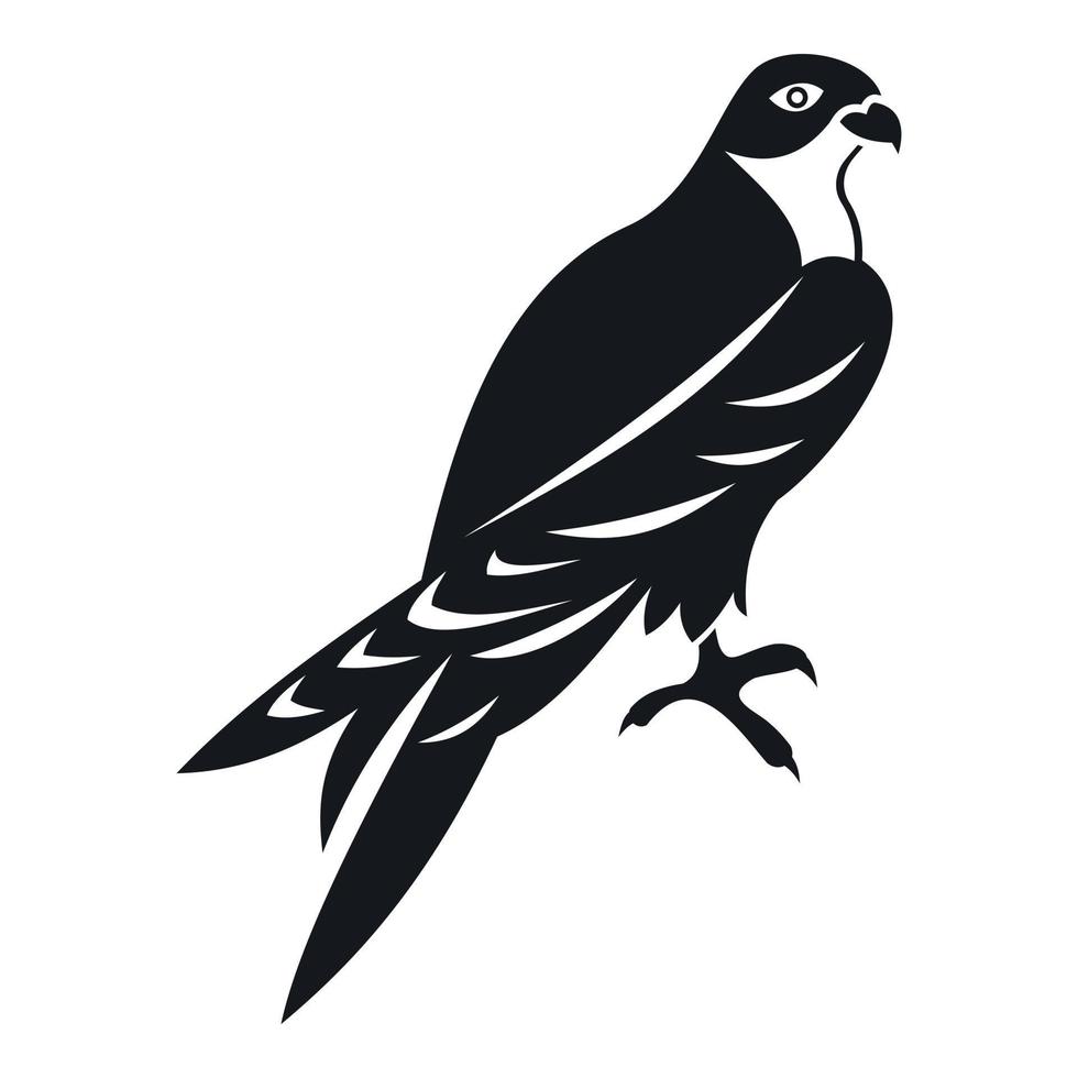 icono de halcón, estilo simple vector