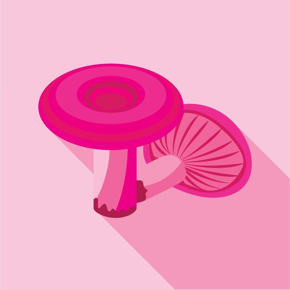 Freckle mushrooms icon, flat style vector