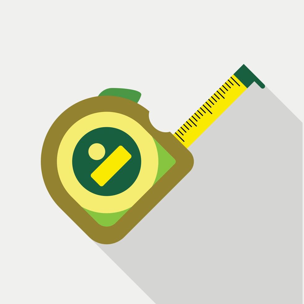 Roulette construction icon, flat style vector