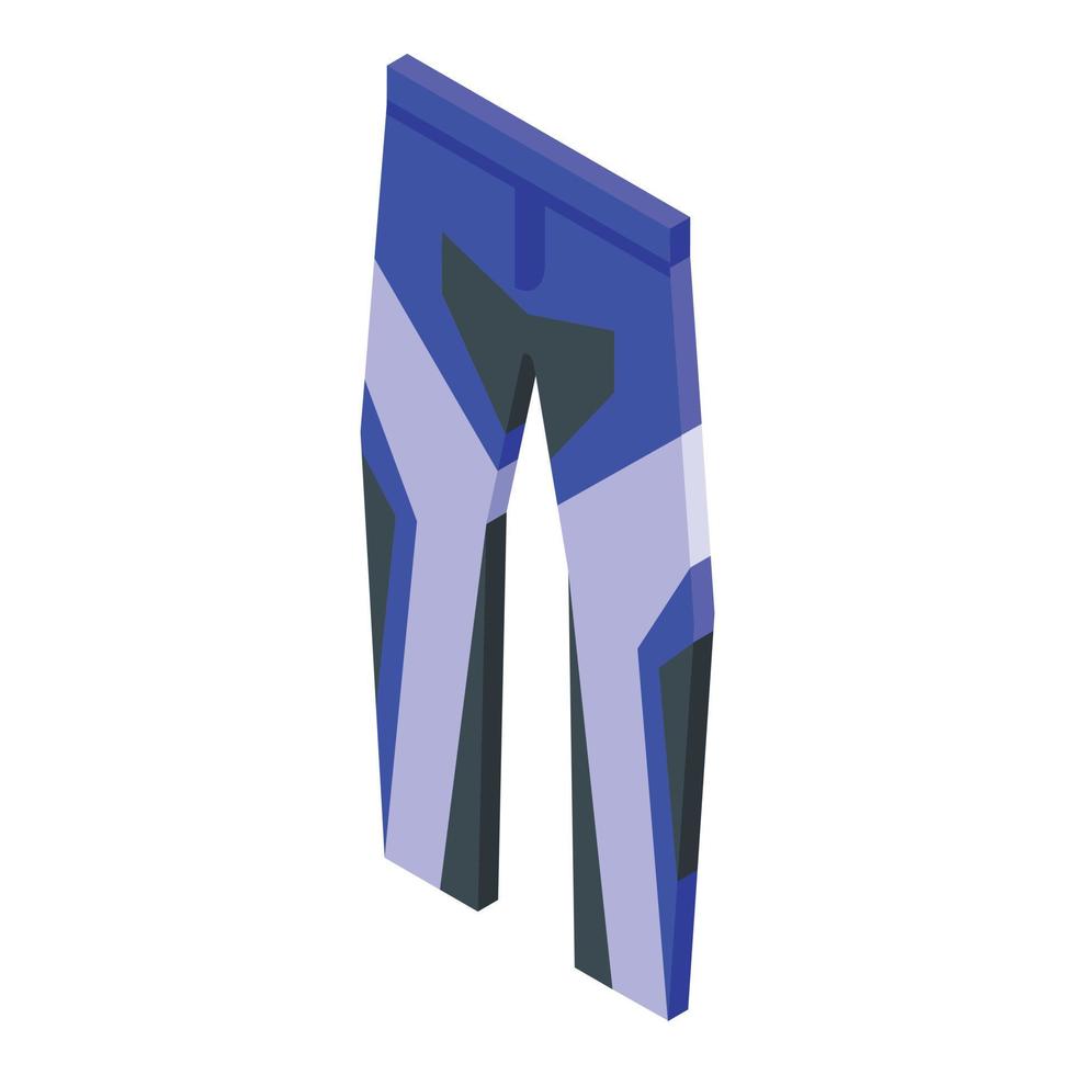 Biker pants icon isometric vector. Bike equipment vector