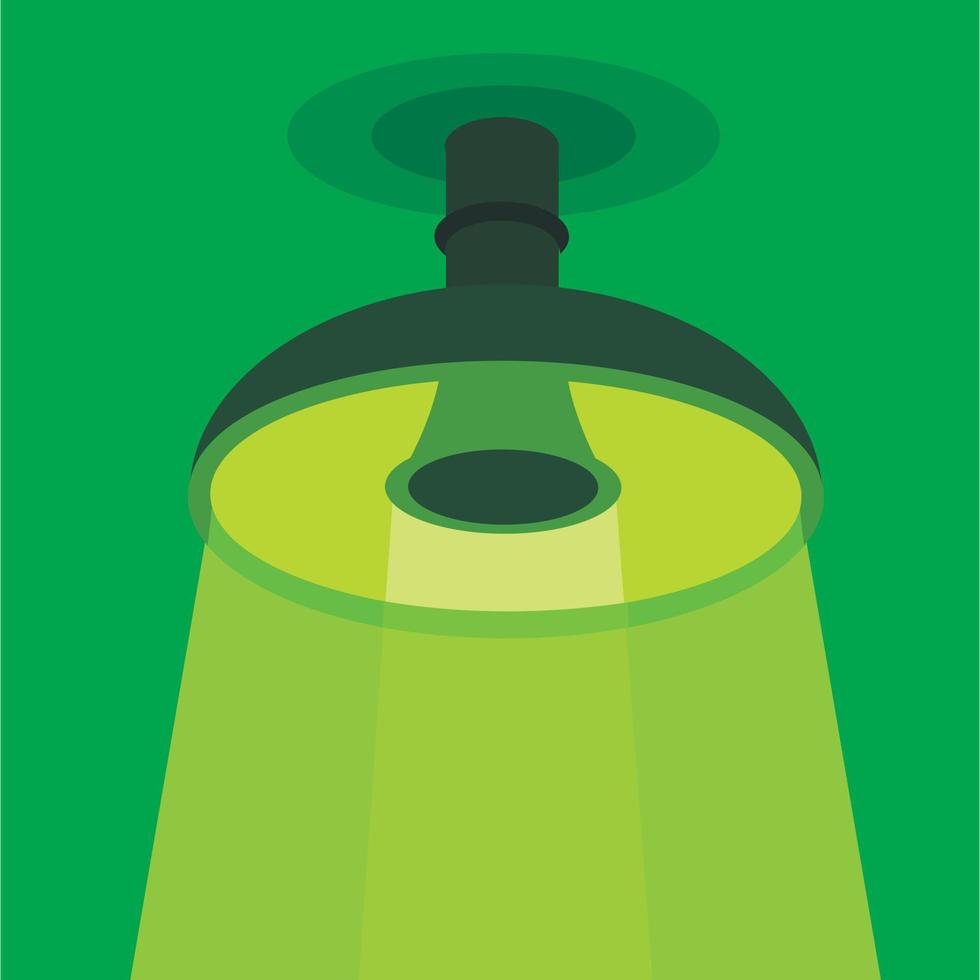 Ceiling lamp icon, flat style vector