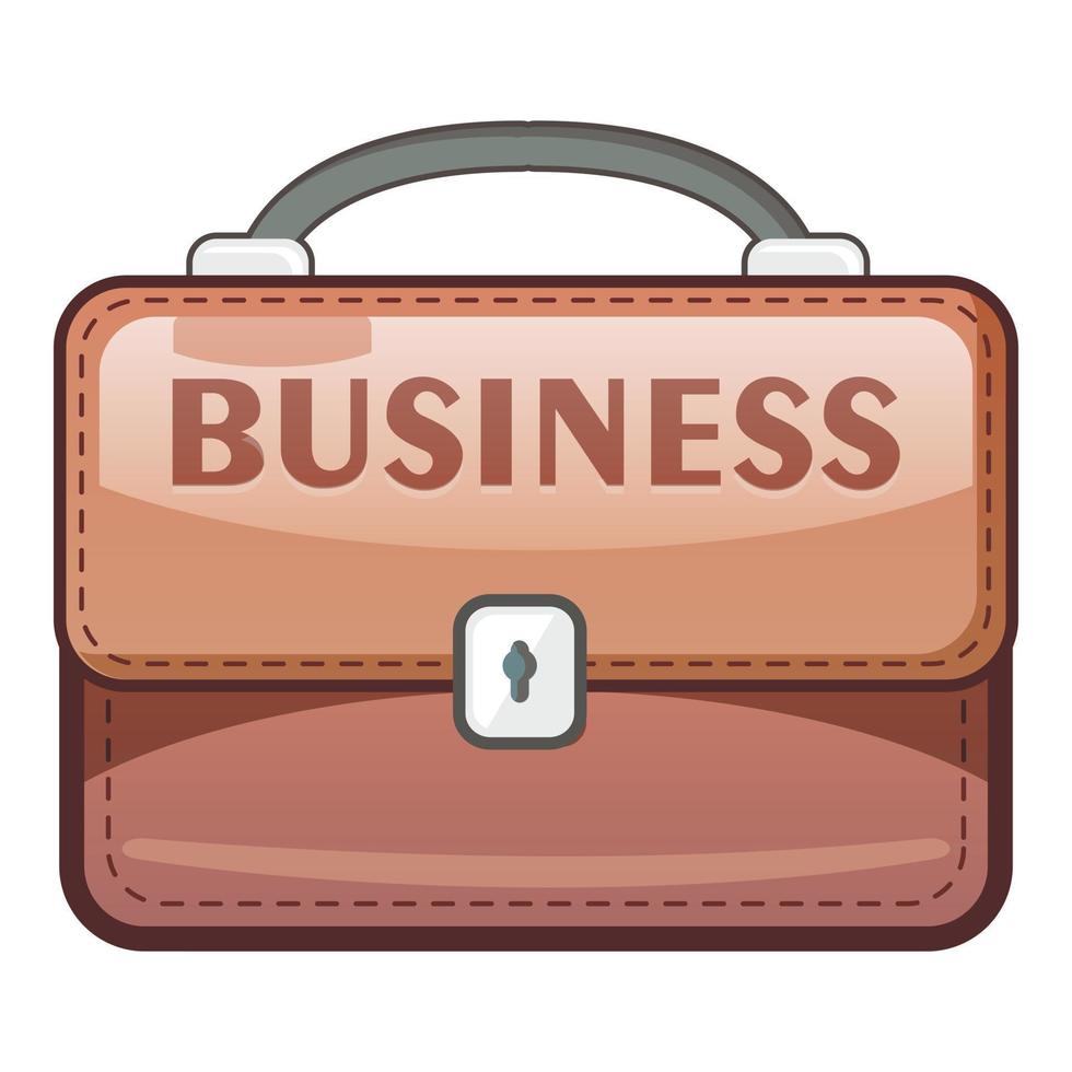 Briefcase icon, flat style vector