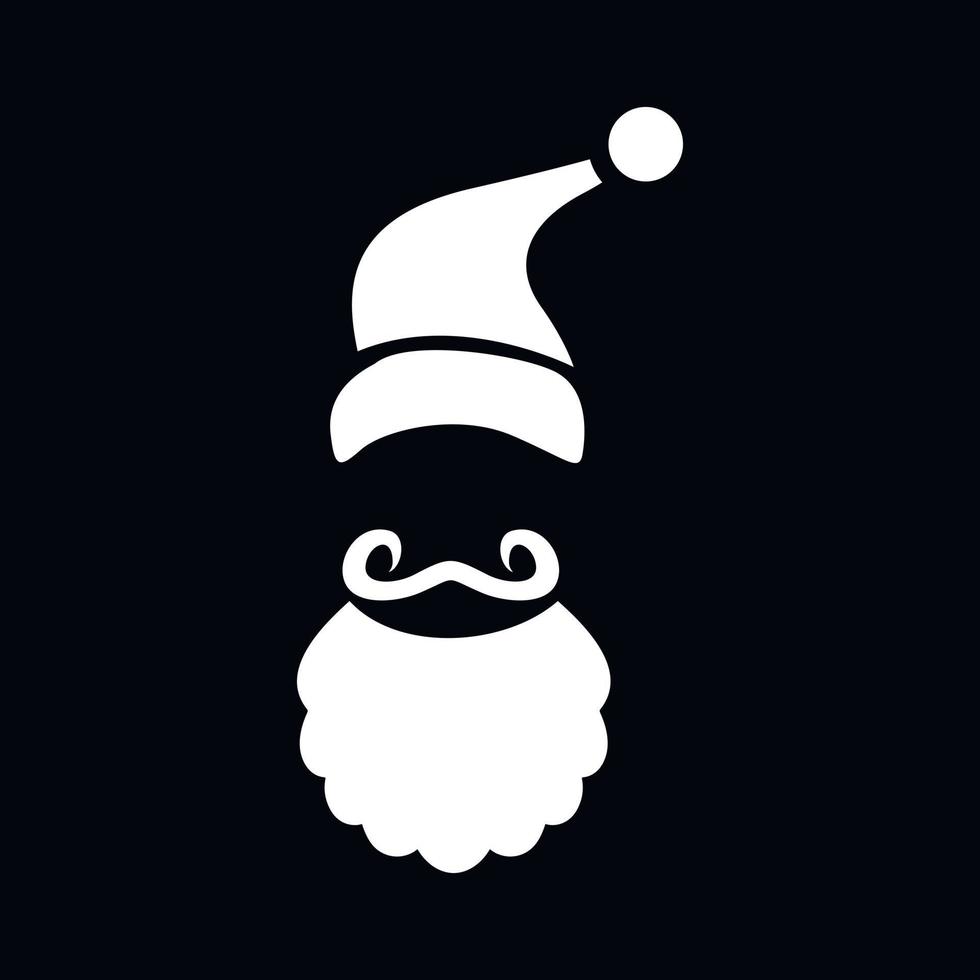 icono de barba santa, estilo simple vector