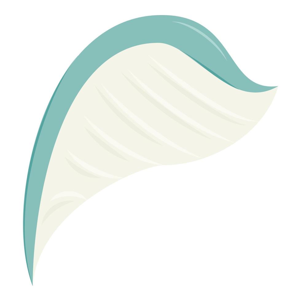 White wing icon, cartoon style vector