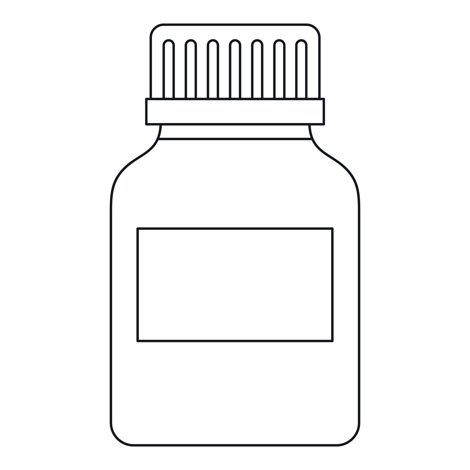 Medicine bottle icon, outline style 15221213 Vector Art at Vecteezy