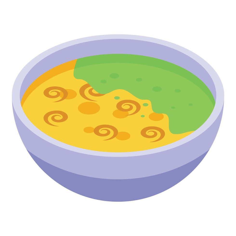 Contaminated soup icon isometric vector. Glass safety vector