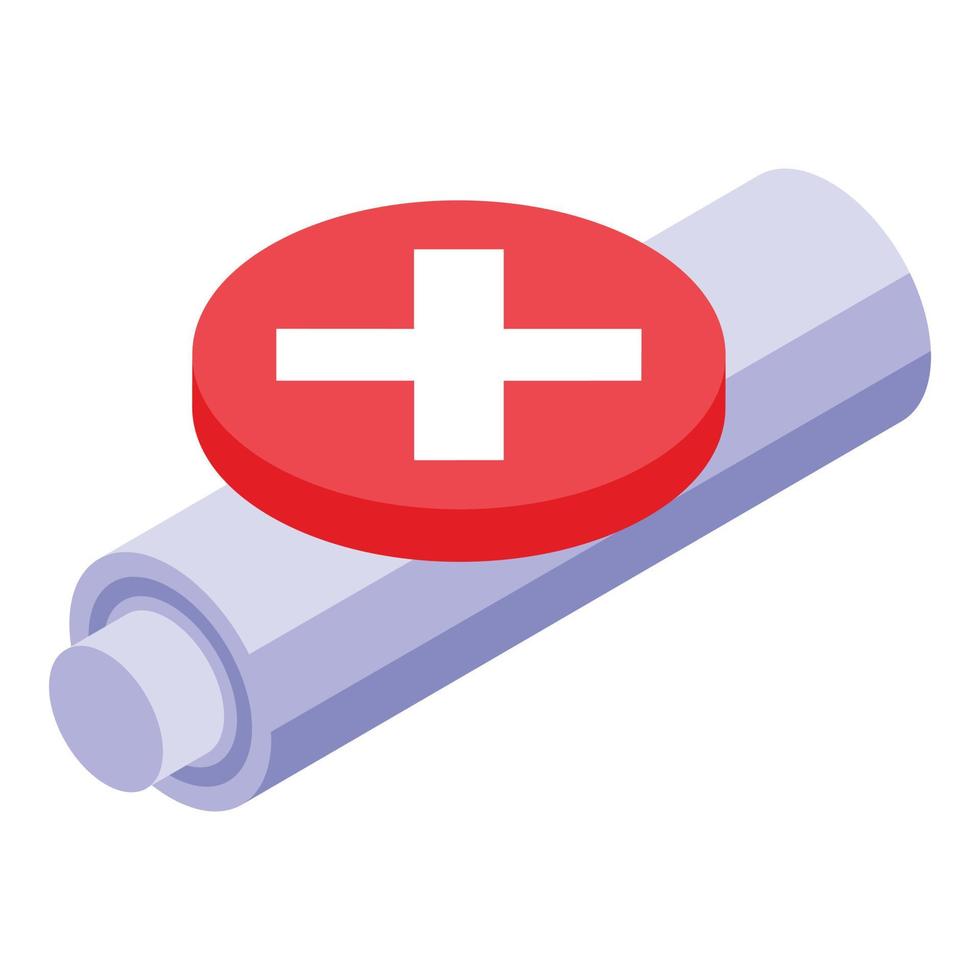 Broken battery icon isometric vector. Power energy vector
