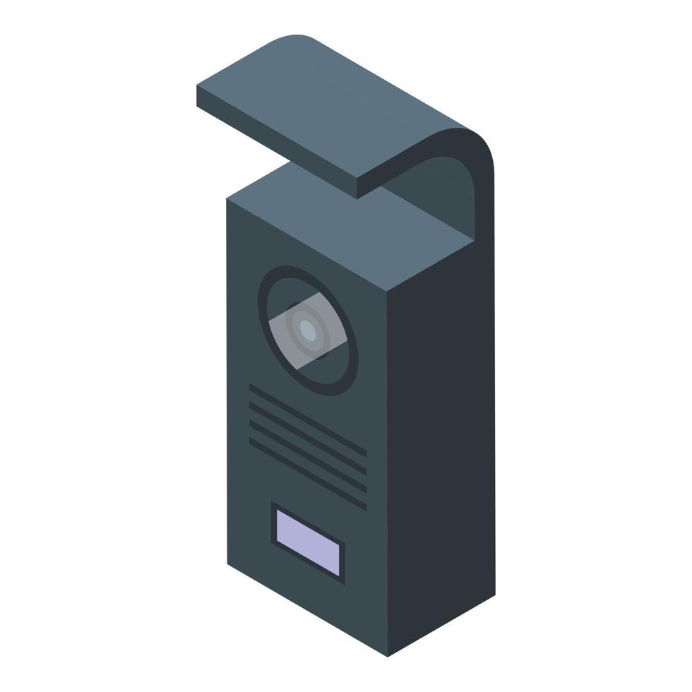 Intercom keypad icon isometric vector. Video door vector