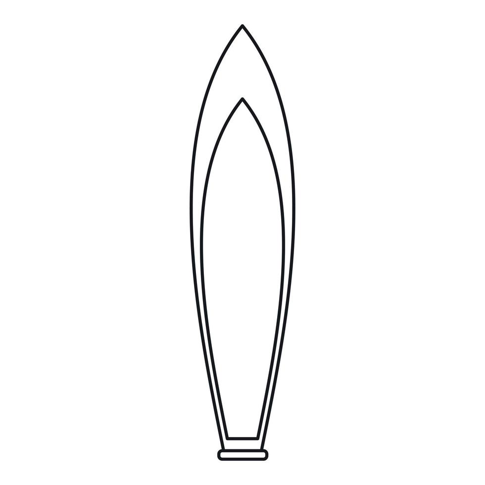 Boat icon, outline style vector