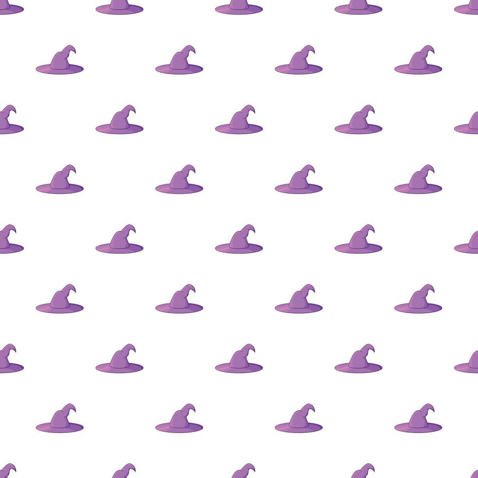 Witch hat pattern, cartoon style vector