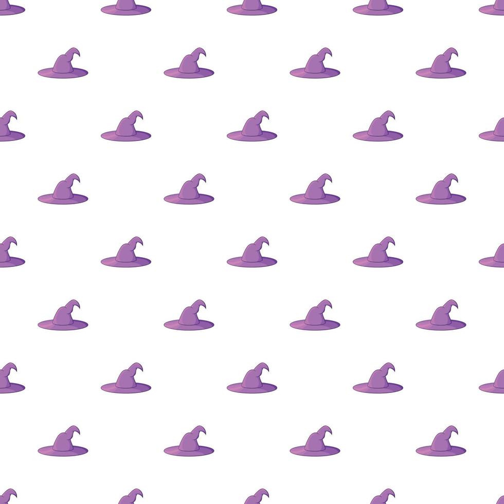 Witch hat pattern, cartoon style vector