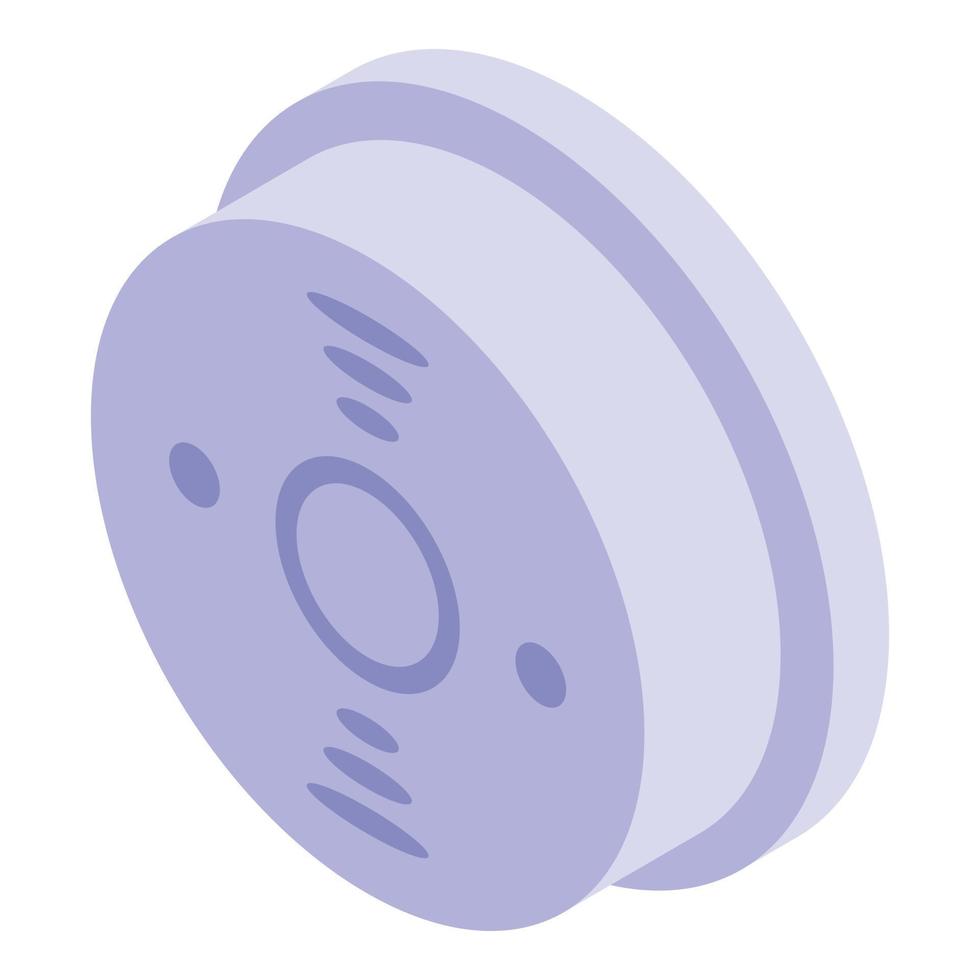 Smoke detector device icon isometric vector. Fire alarm vector