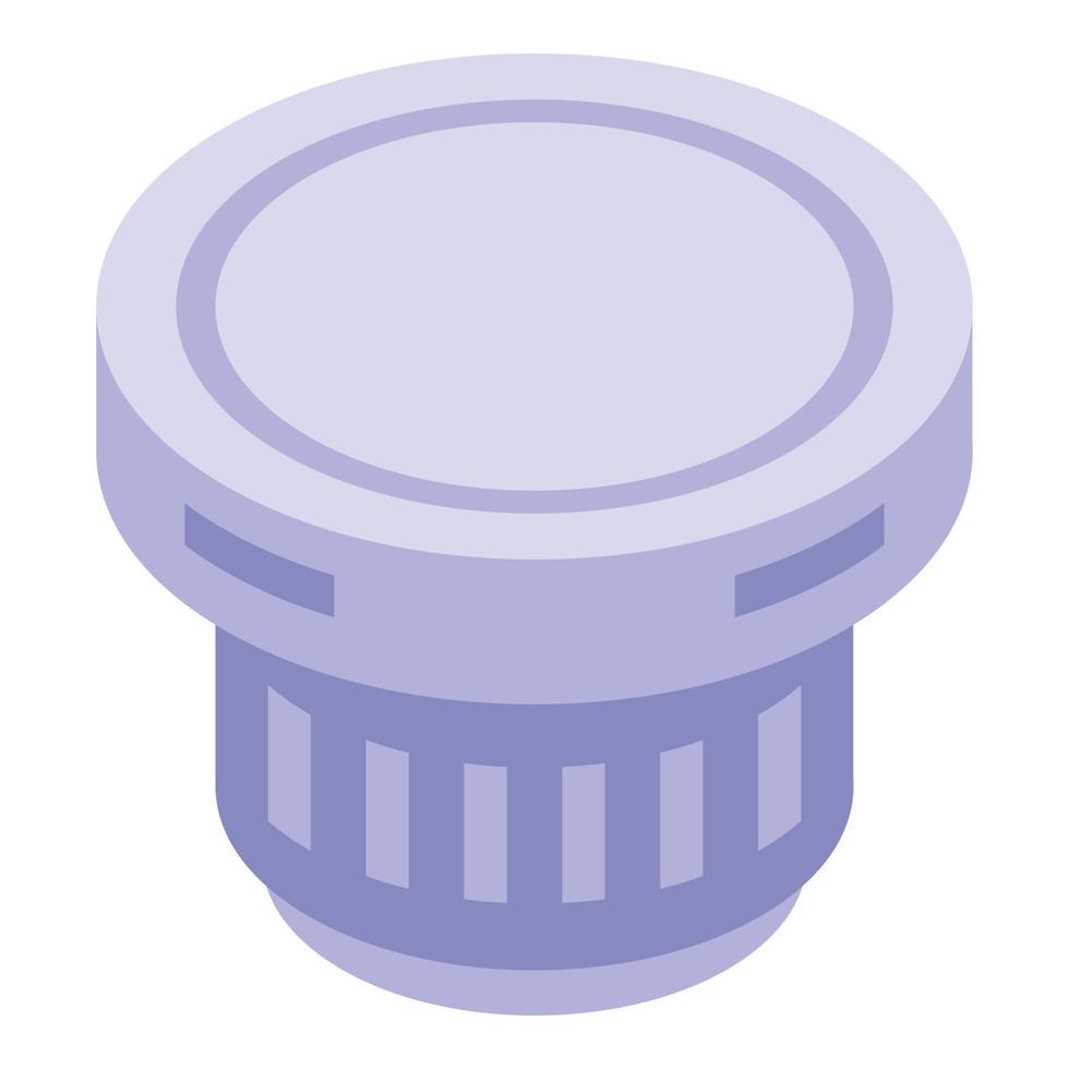 Alarm smoke detector icon isometric vector. Fire sensor vector