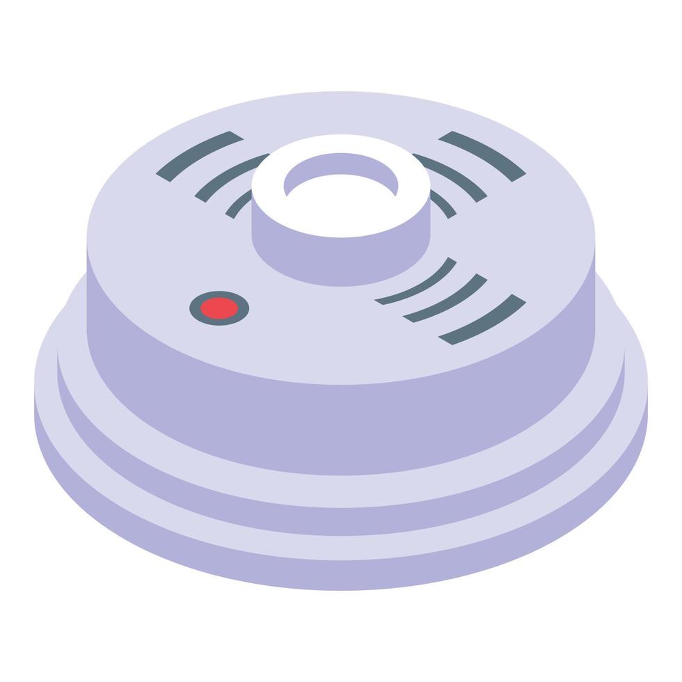 Home smoke detector icon isometric vector. Fire alarm vector