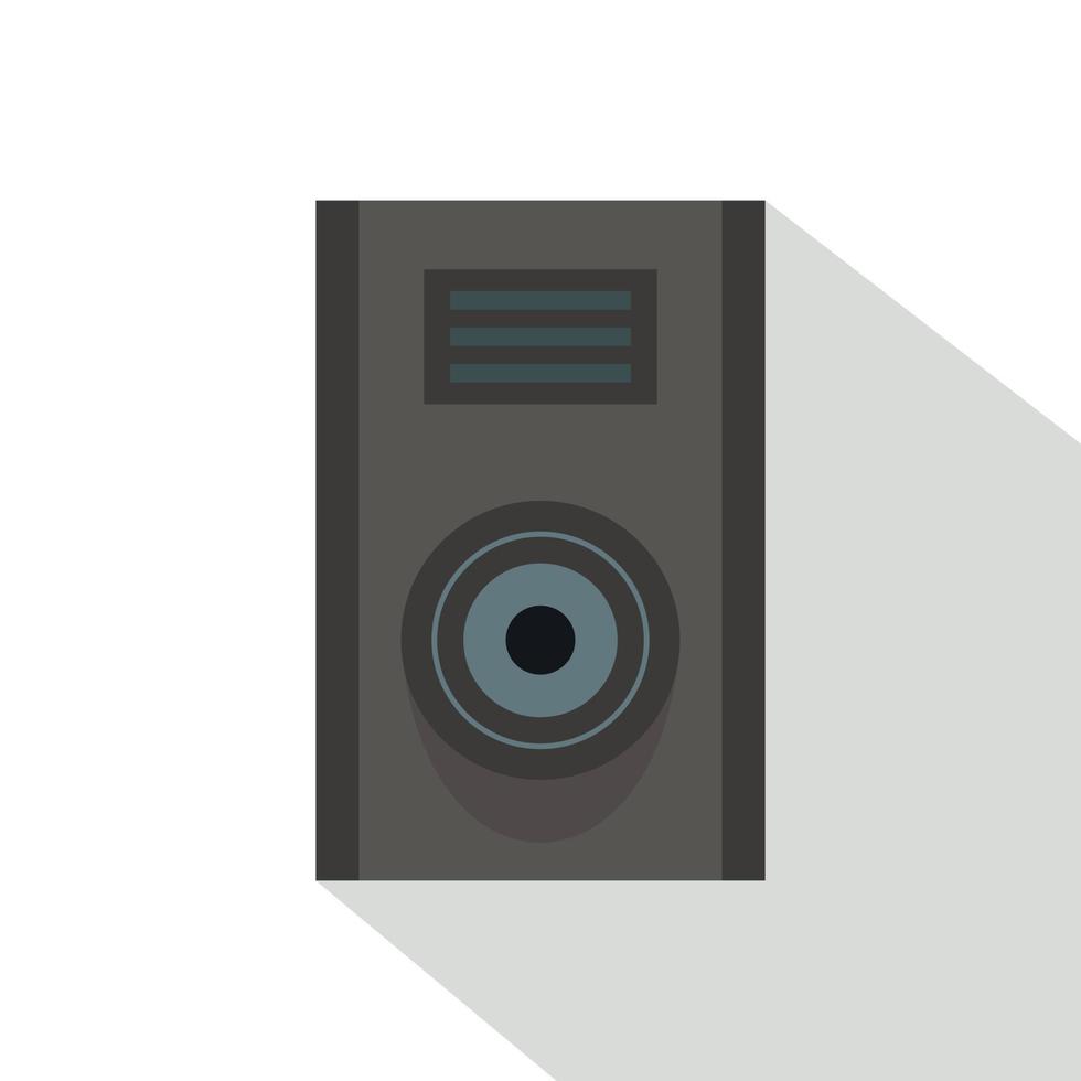 Sound speaker icon, flat style vector
