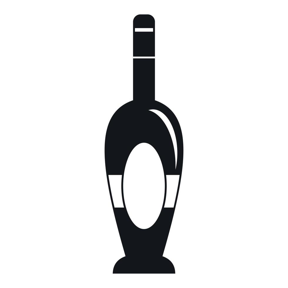 holiday bottle icon, simple style vector