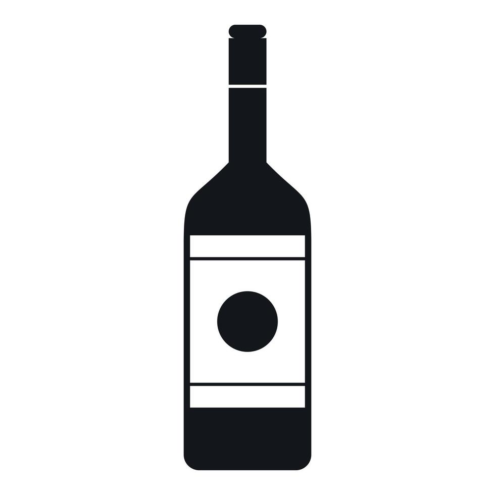 Vodka icon, simple style vector