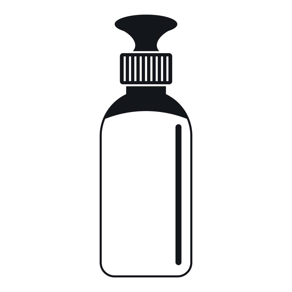 Closed vial icon, simple style vector