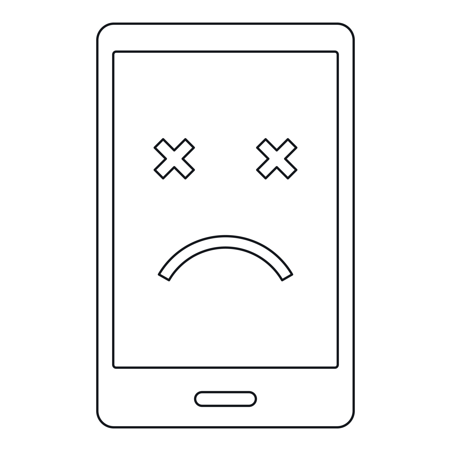 Dead phone icon, outline style 15221391 Vector Art at Vecteezy