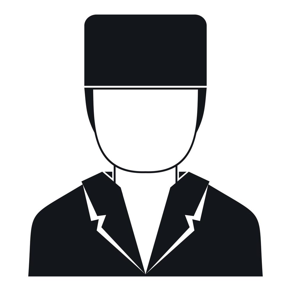 Medical doctor icon, simple style vector