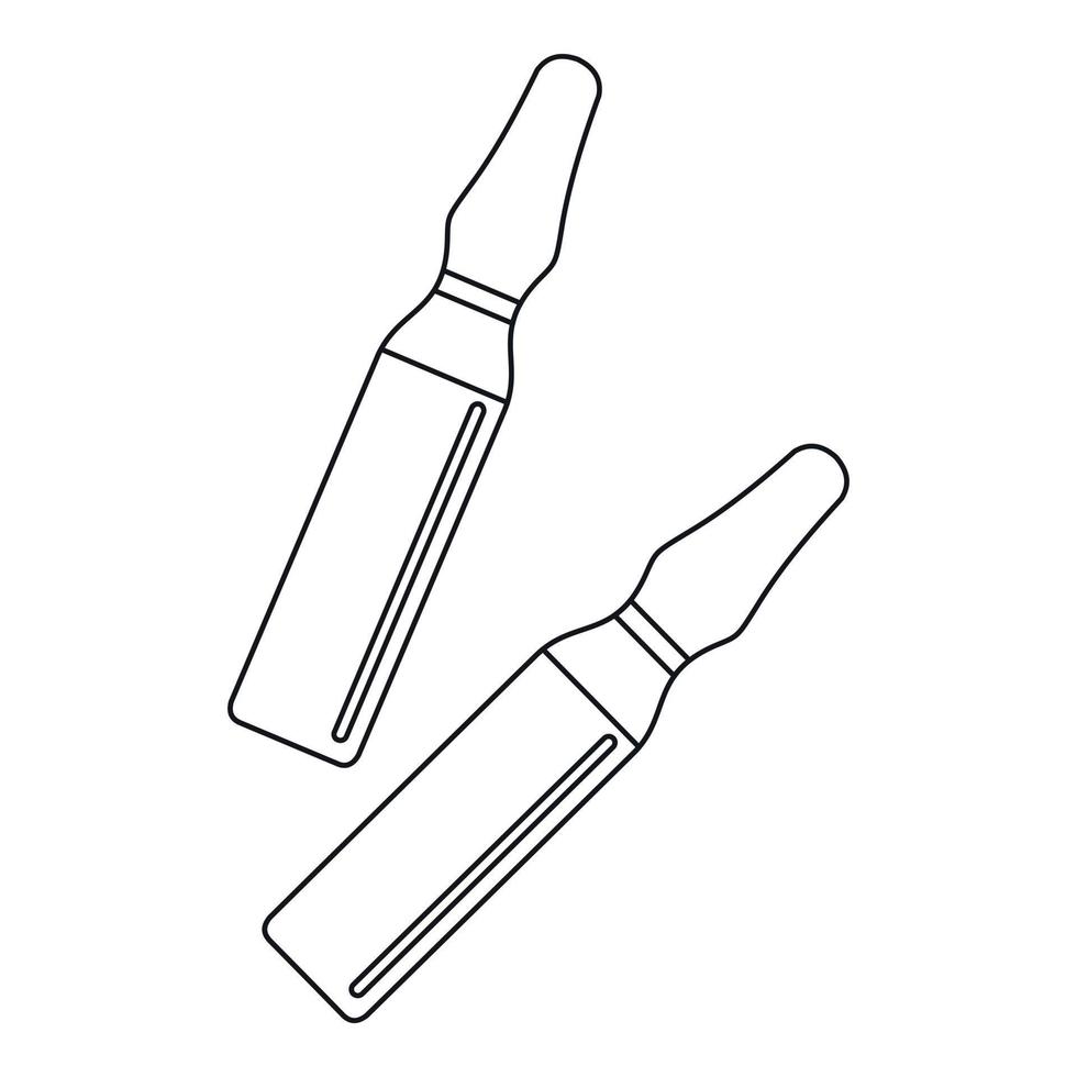 Iodine sticks icon, outline style vector