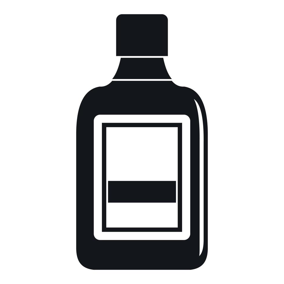 icono de botella de plástico, estilo simple vector