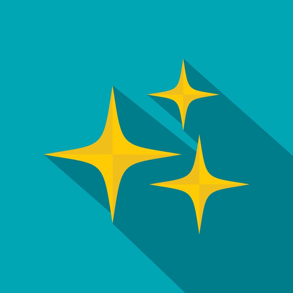 Stars icon, flat style vector