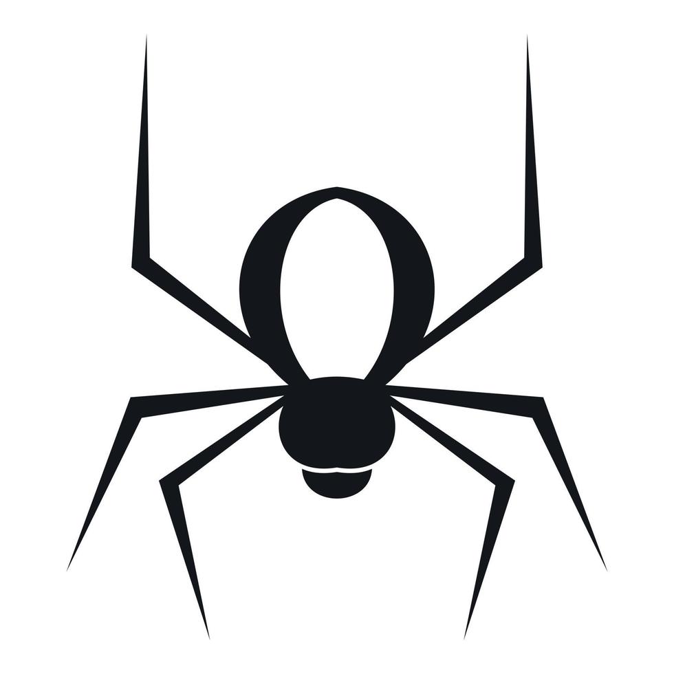 Spider icon, simple style vector