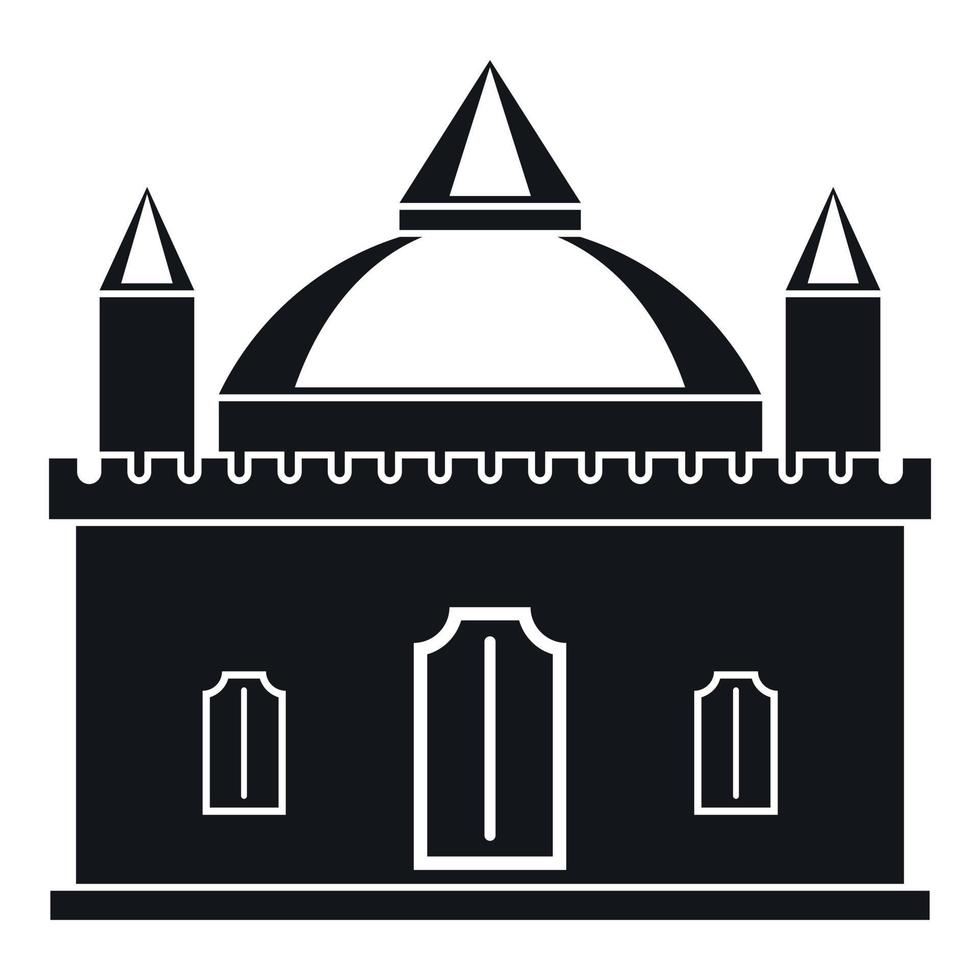 Royal castle icon, simple style vector