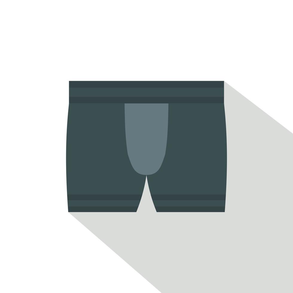 icono de ropa interior masculina gris, estilo plano vector