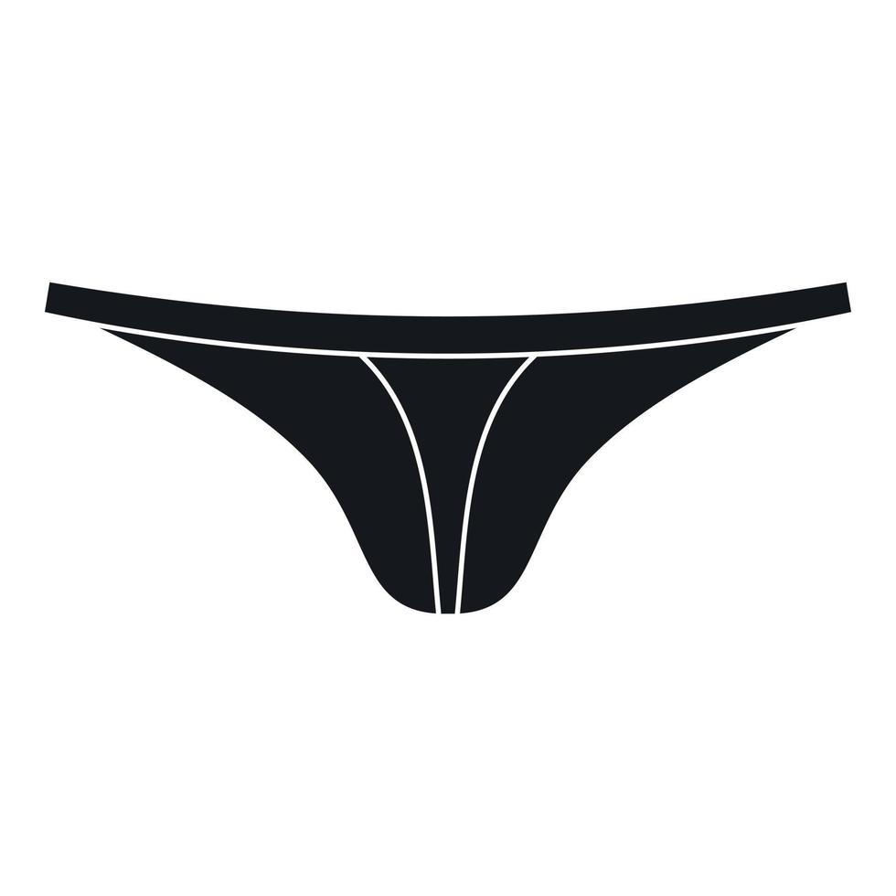 Thongs icon, simple style vector