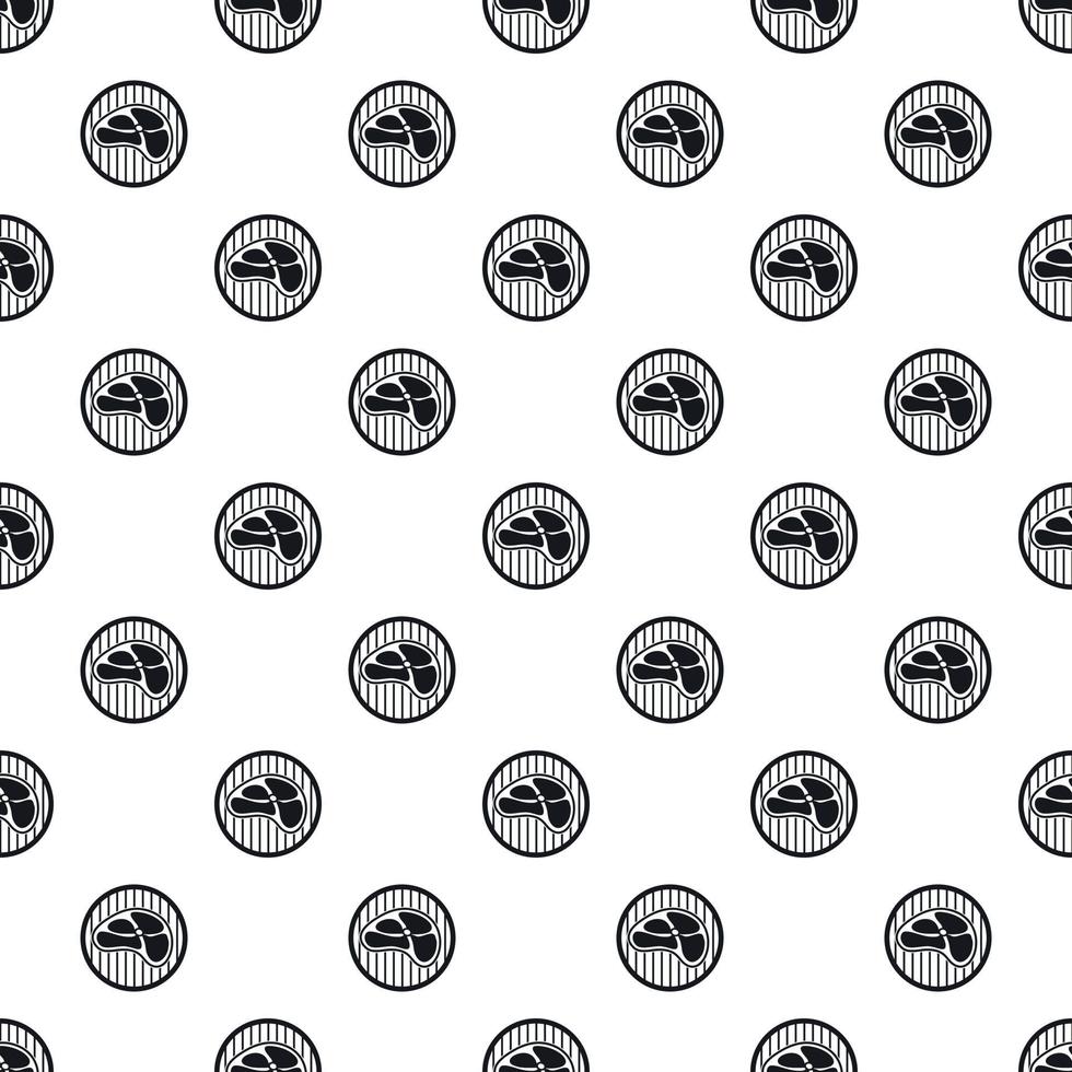 Piece of meat veal pattern, simple style vector
