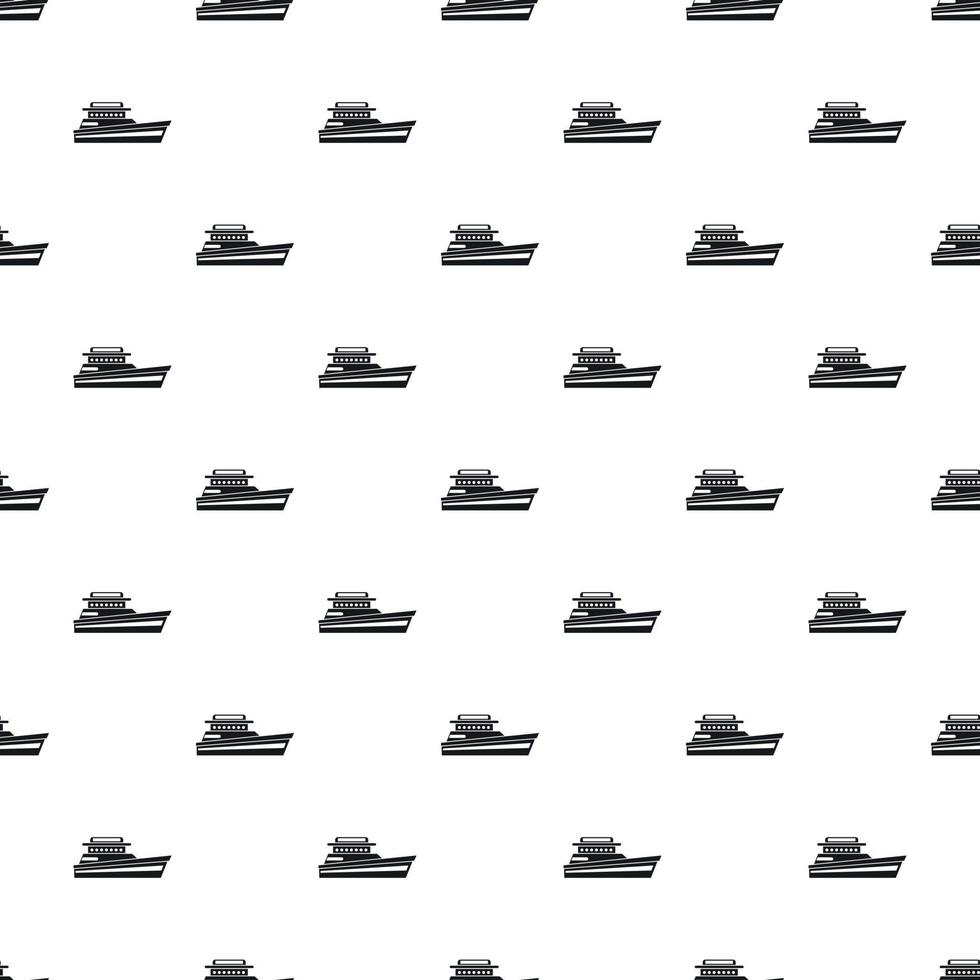 Great powerboat pattern, simple style vector