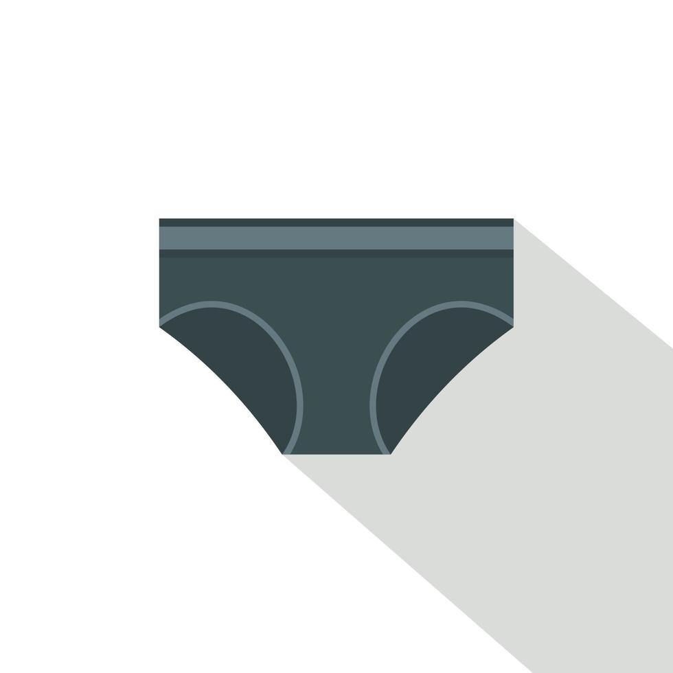 Gray underwear panties icon, flat style vector