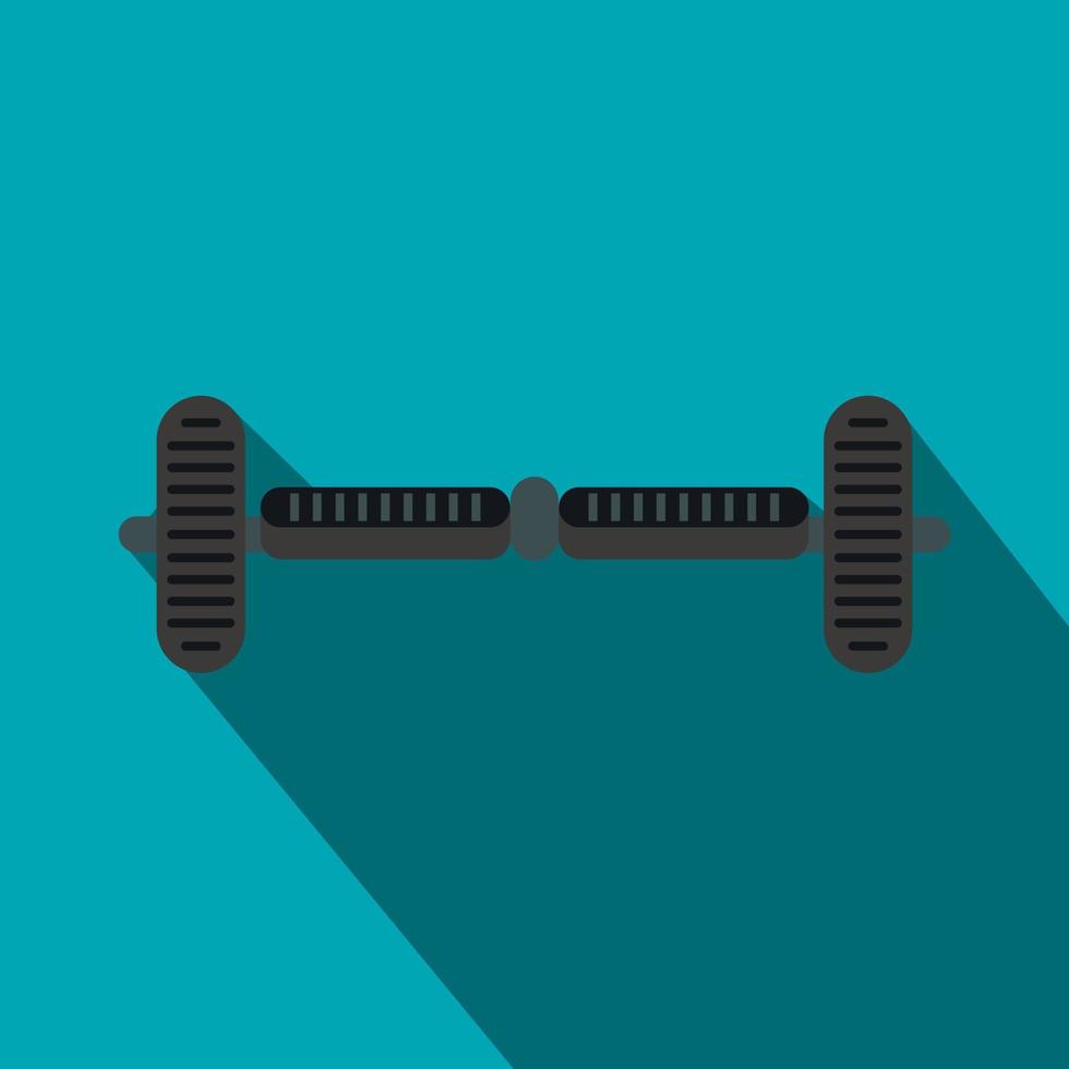 Black smart scooter icon, flat style vector
