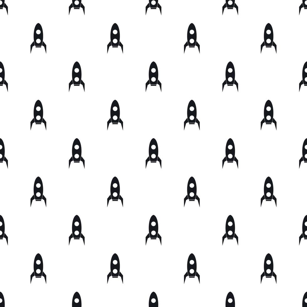 Little rocket pattern, simple style vector
