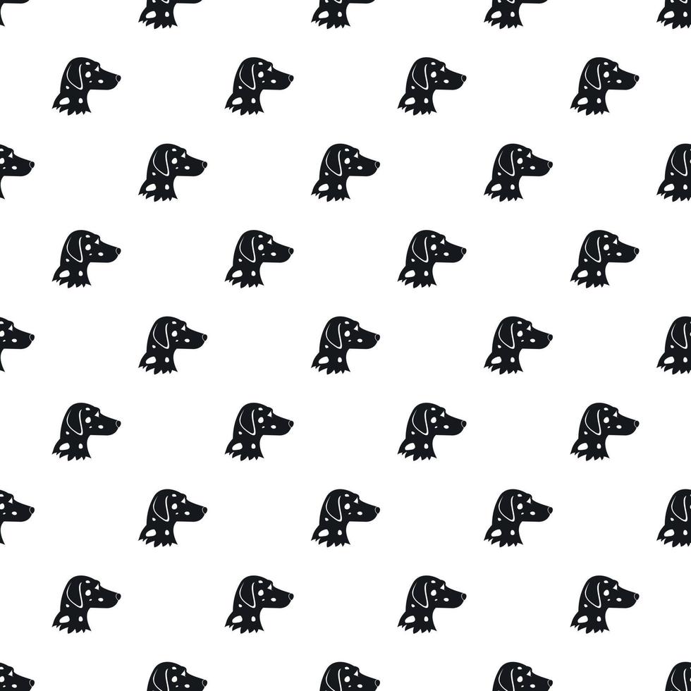 Dalmatians dog pattern, simple style vector