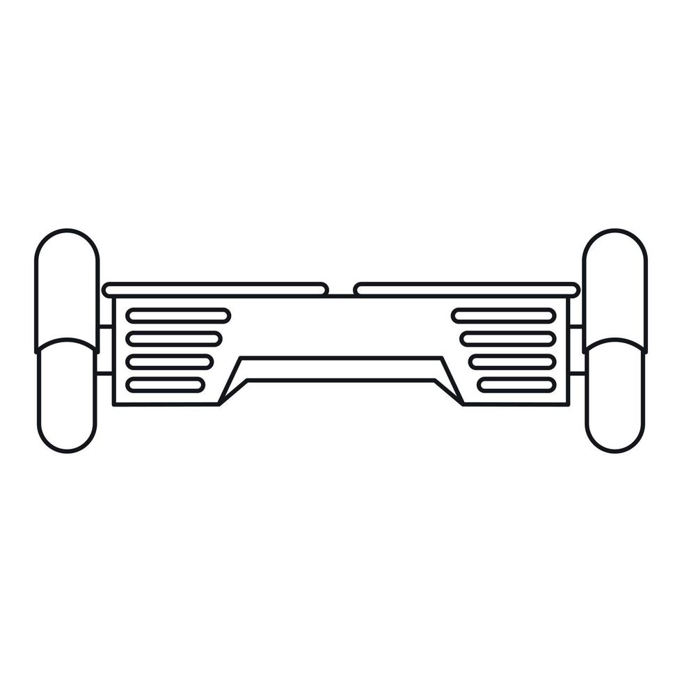 Hover board gyro pod icon, outline style vector