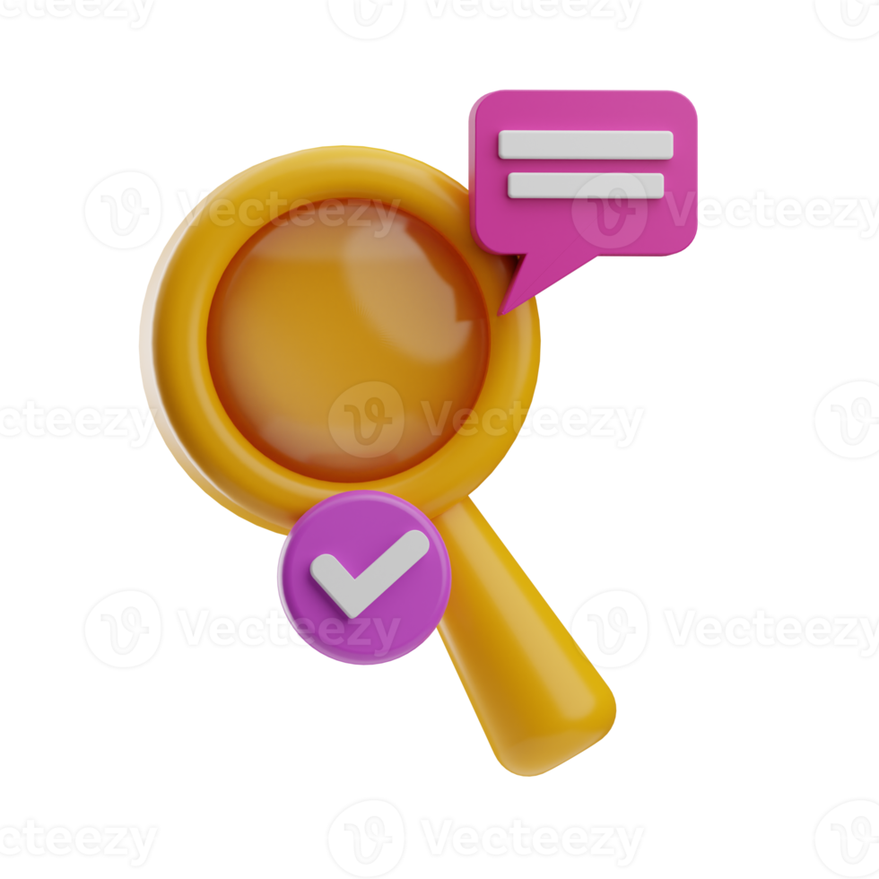 digital marketing, search illustration 3d png