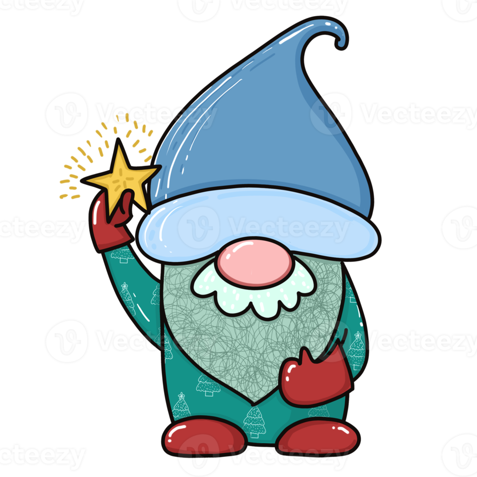 Gnome and star png