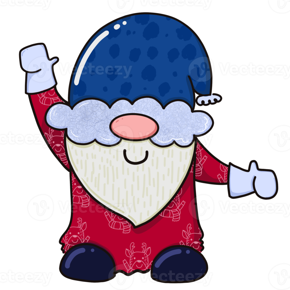Gnome and blue hat png