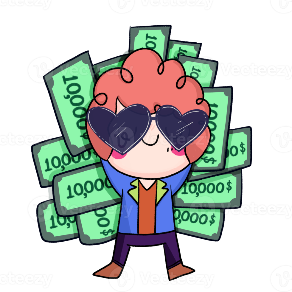 very rich person png