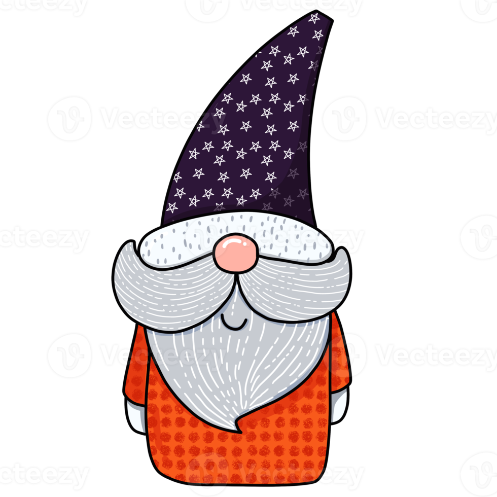 Gnome and star hat png