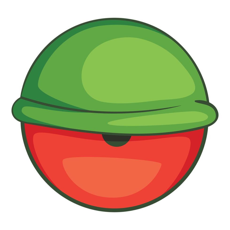 Bloodshot eyeball icon, cartoon style vector