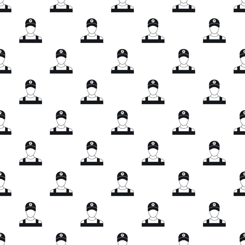 Man valet pattern, simple style vector