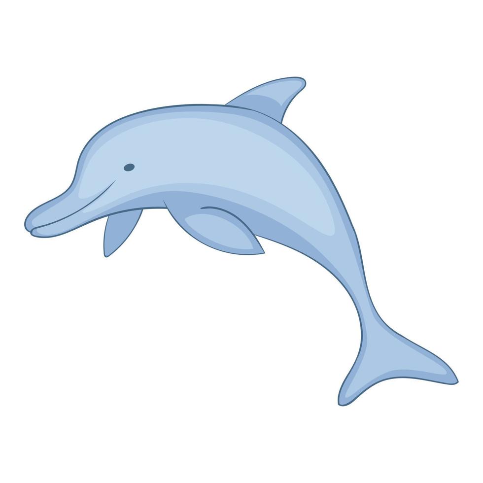 Dolphin icon, cartoon style vector