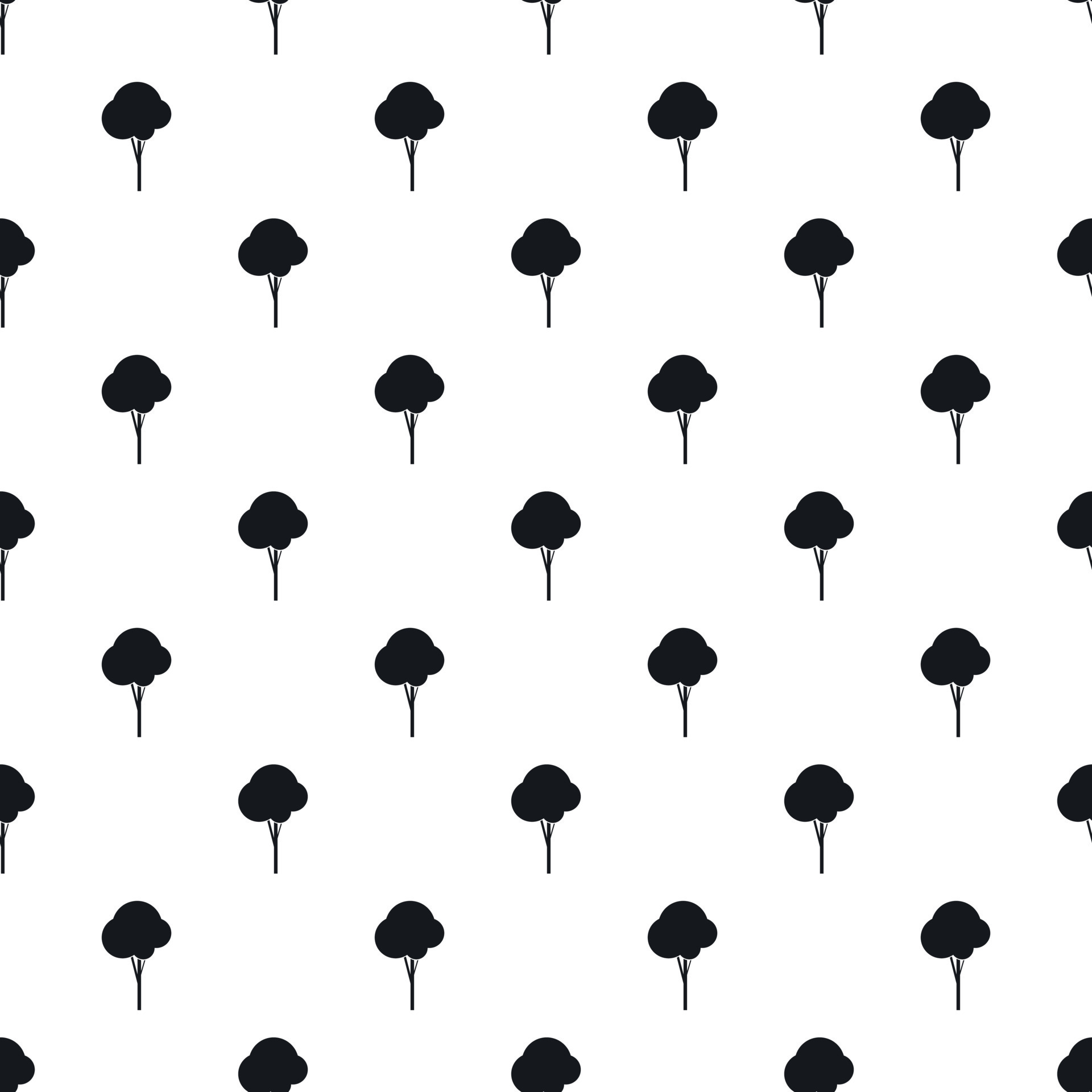 Tree pattern, simple style 15222889 Vector Art at Vecteezy