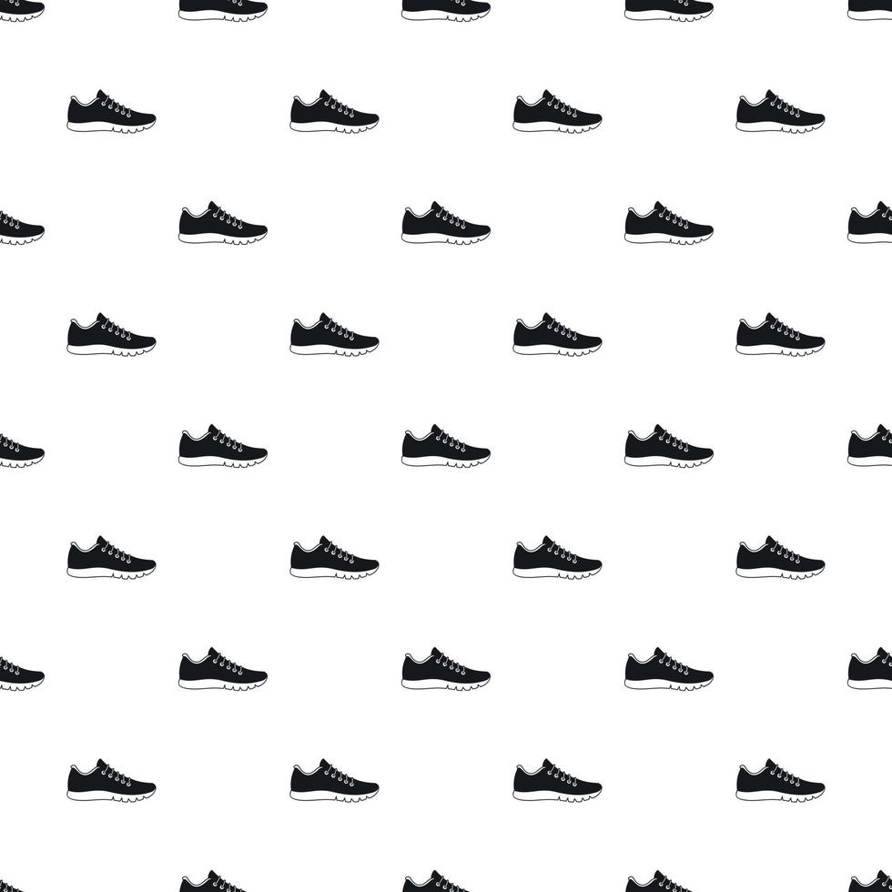 Sneakers pattern, simple style vector