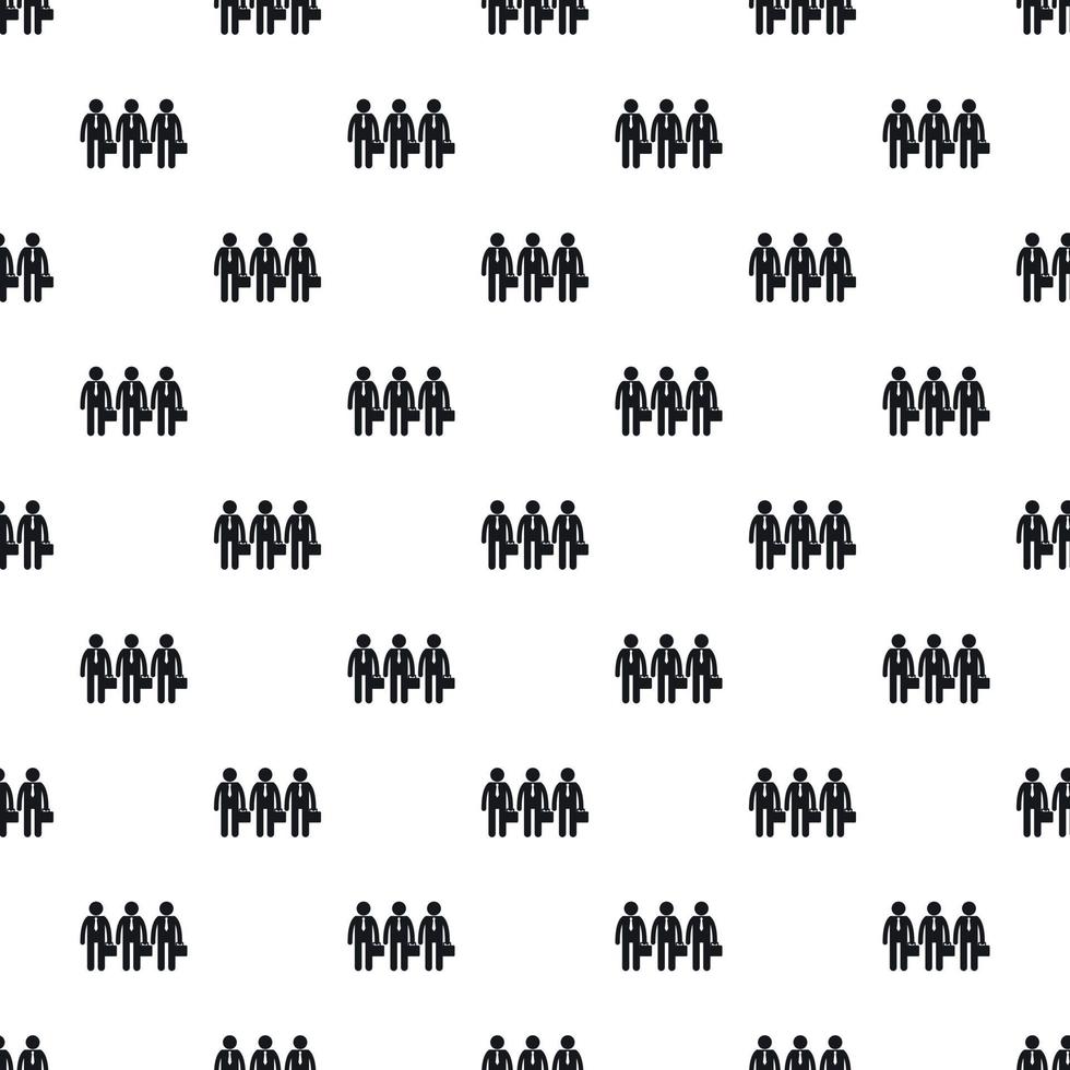 Three employees pattern, simple style 15222912 Vector Art at Vecteezy