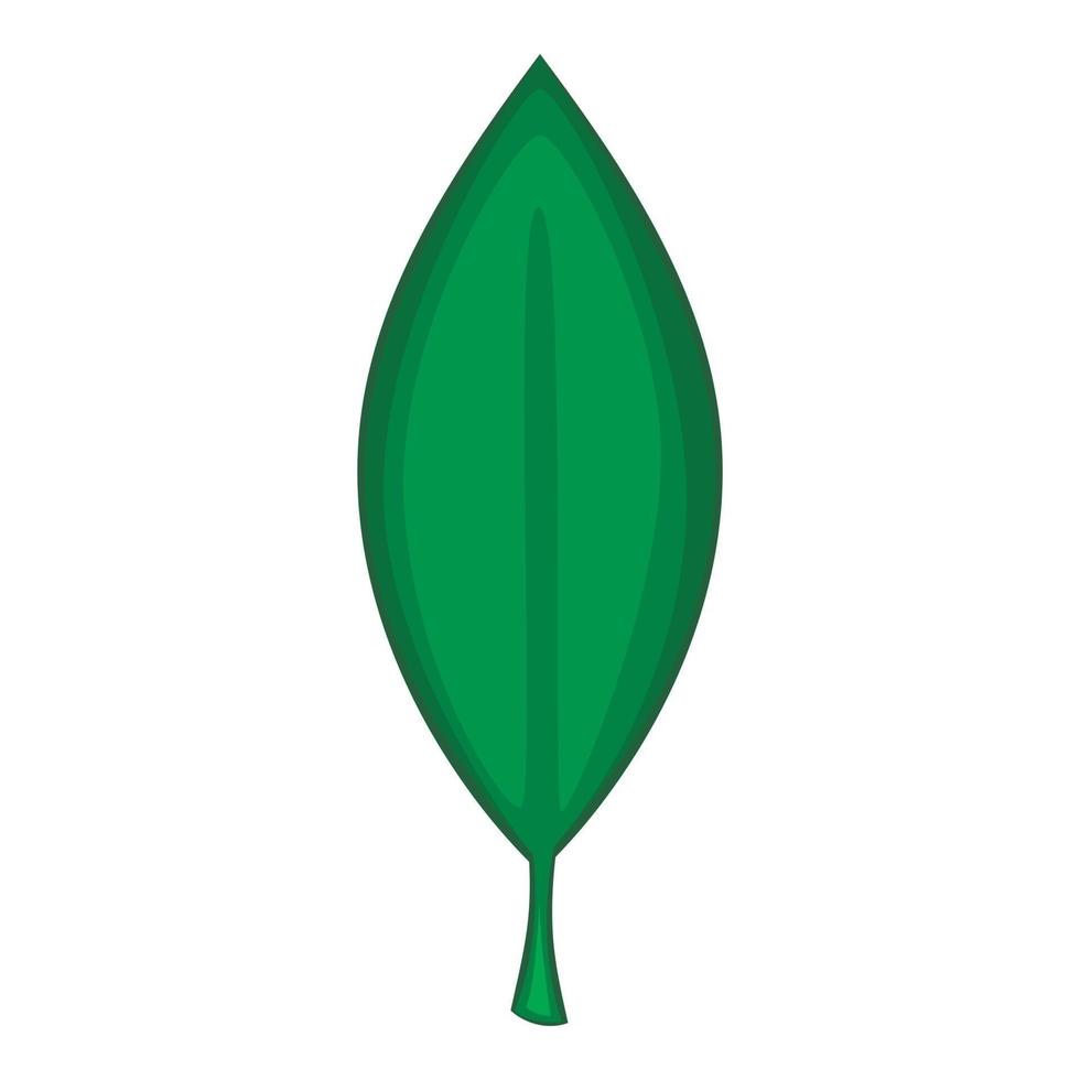 Laurel leaf icon, cartoon style vector